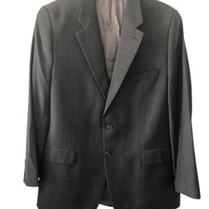 Lauren Ralph Lauren Men's Charcoal Gray Two-Button Suit Jacket Size 44R Classic